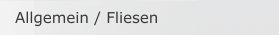 Allgemein / Fliesen