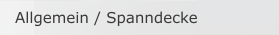 Allgemein / Spanndecke